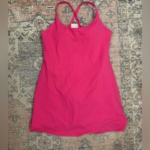 Halara Pink Athletic Dress W/ Built in Shorts Size L